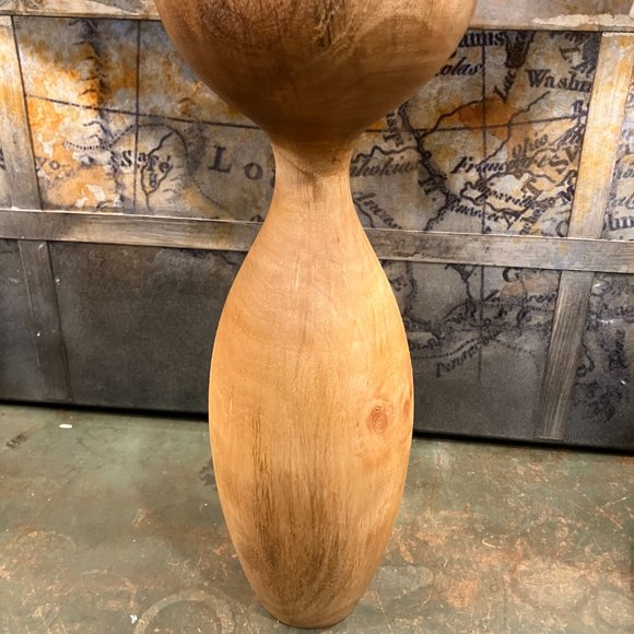 Wood Vase Natural Color, Toulon Design - Picture 4 of 10